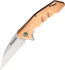 Rough Ryder Linerlock Pocket Knife Copper Folding D2 Wharncliffe Blade