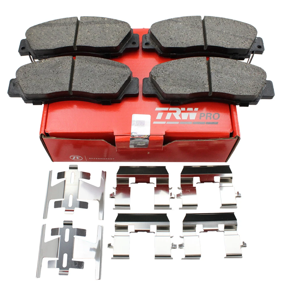 Pastillas de freno delanteras ranuradas de cerámica TRW Pro para Acura CL NSX TL Honda Accord CR-V Foto 3 de 4
