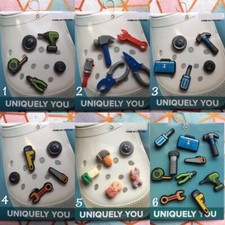 Crocs Handmade jibbitz 5pc Handyman Tools Toolbox Screwdriver shoe charms set 9
