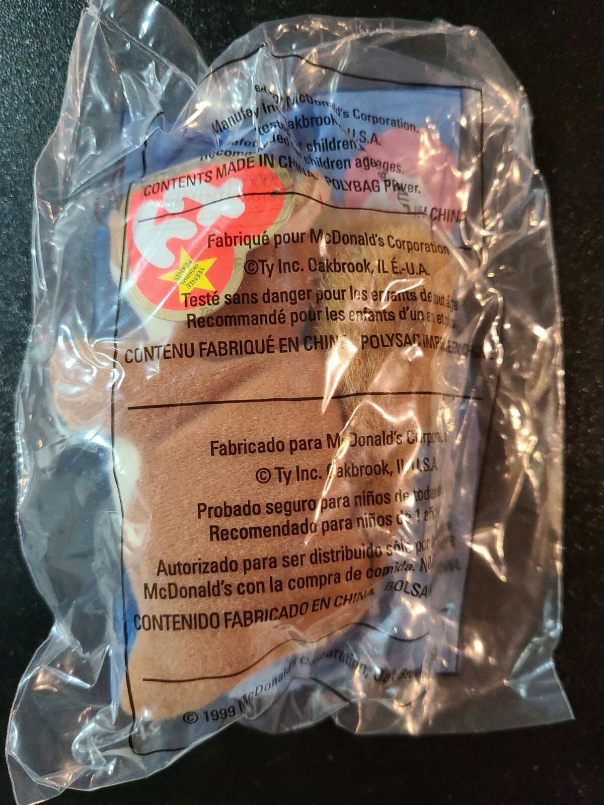 BRAND NEW SEALED TY Beanie Babies Nuts The Squirrel McDonalds 8 1999