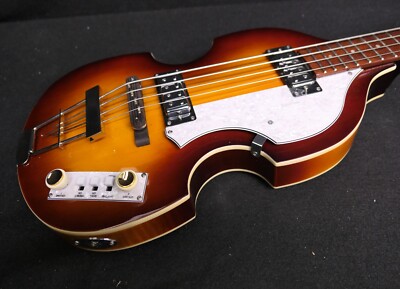 CUSTOM HOFNER IGNITION PRO HI-BB-PE-SB BEATLE BASS LaBella & HCT-500/1 TAILPIECE