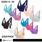 Multipack Seamless Comfort Bras Plus Size Non Padded Non Wired Maternity UK 8-26