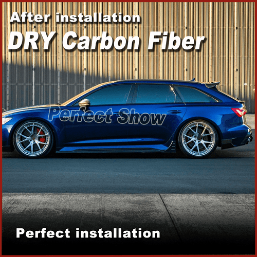 DRY Carbon faldones laterales accesorios Side Skirts Lip para Audi RS6 RS7 C8 Avant 19+ - Imagen 6 de 17