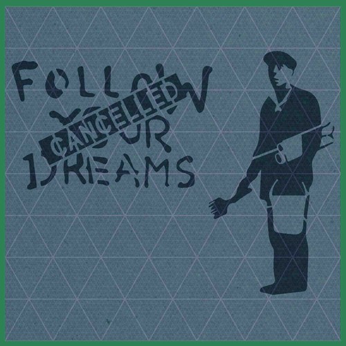 Banksy Follow Your Dreams Stencil – Reusable & Durable – 10 Mil High Quality - Picture 2 of 3