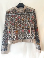 Bcbg Maxazria Ziggy Jacket Vintage Style Size Xs Women's Ladies Aztec Pattern