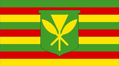 8cm 2xAufkleber Kanaka Maoli Flag Flagge Fahne Islander Pacific Hawaii F1629