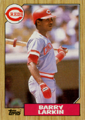1987 TOPPS # 648 BARRY LARKIN - Cincinnati Reds - Rookie | eBay