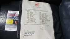Calvin Griffith and Joe Cronin Signed Red Sox Paper JSA Certified