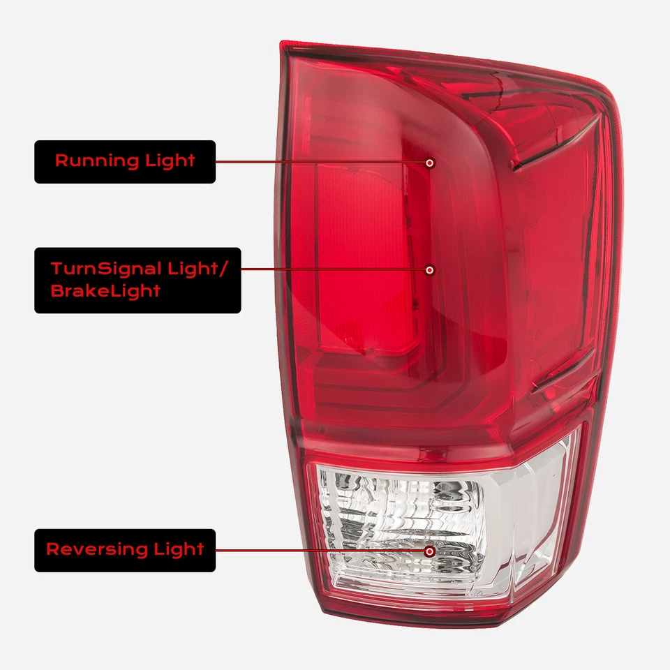 Luz trasera de freno lateral derecha para pasajero Toyota Tacoma SR SR5 2016-2019 Foto 4 de 4