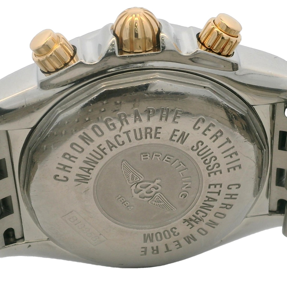 Breitling Chronomat Evolution B13356 44mm Steel 18k Chronograph