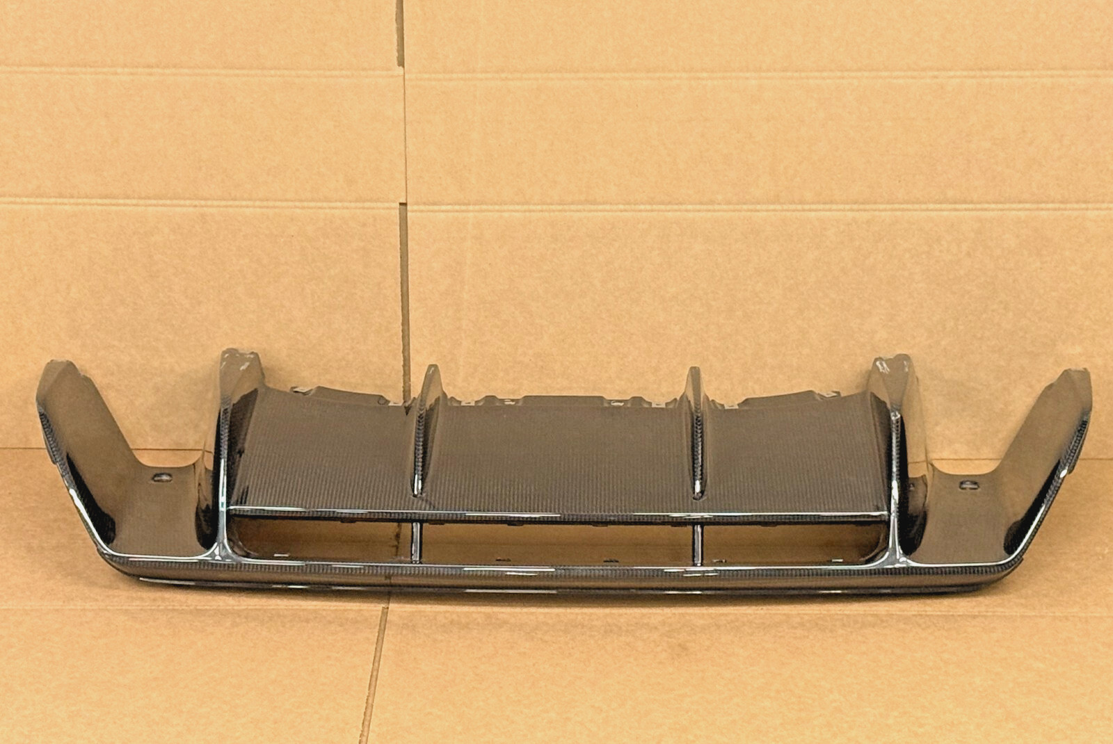✨2016-2018 AUDI R8 REAR BUMPER CARBON FIBER DIFFUSER SPOILER LIP 4S0 807 521 D