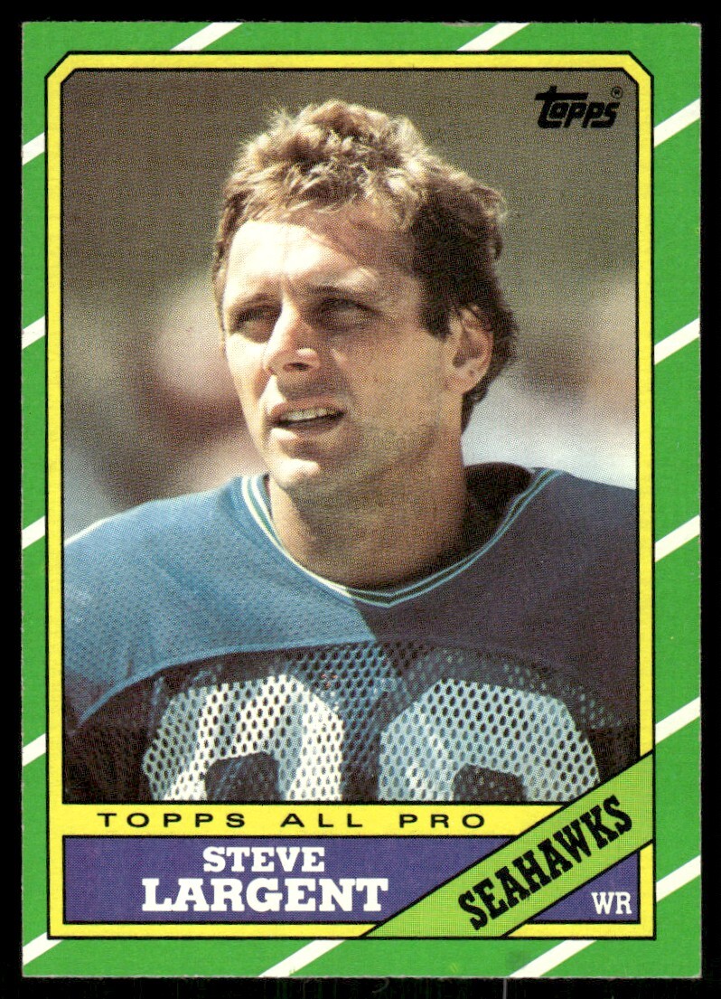 Steve Largent Seattle Seahawks #203 1986 Topps Football Card