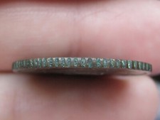 1835 Capped Bust Half Cent- Reeded Edge, Used in Antique Pie Crimper?