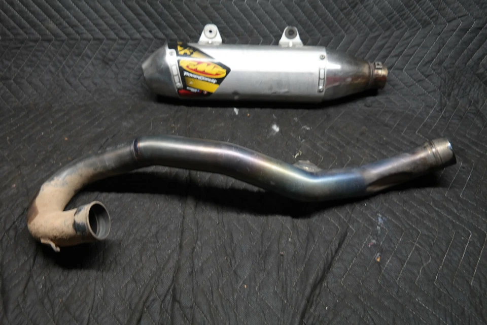 FMF Titanium Exhaust FULL system KTM Husqvarna 250 350 450 sxf fe350 head pipe - Image 4 of 4