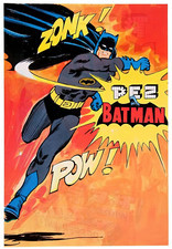 Vintage Pez Batman Candy Poster 13 x 19 Giclee Print