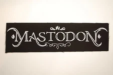 Mastodon Cloth Patch Sew On 7" X 2" Metal Rock (CP266)