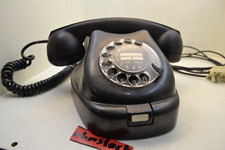 Soviet Black bakelite rotary Telephone - Vintage phone - tech decoration