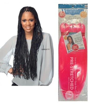 Impression Synthetic 3 x Konvolut Pack gehäkelte Haarverlängerungen - Super Braid 52''''