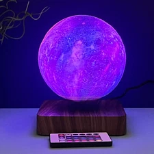 Magnetic Levitating & Spinning Colorful Galaxy Night Lamp - A Creative Gift Item