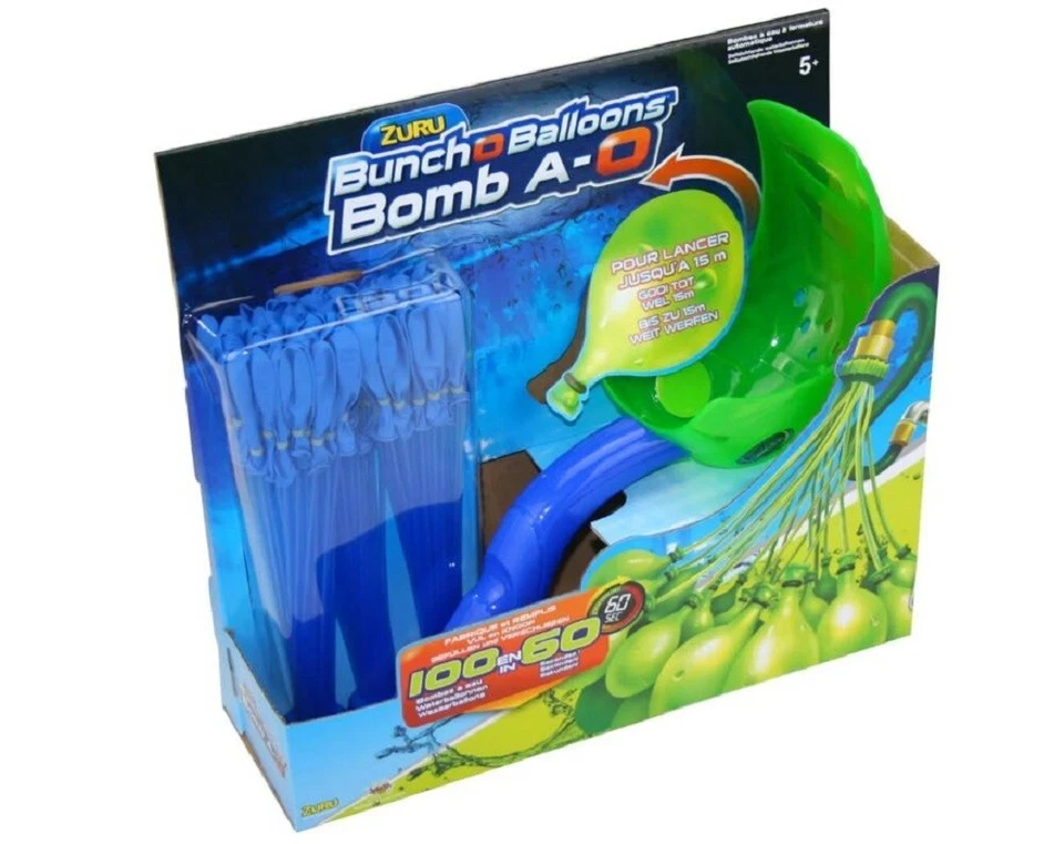 BUNCH O BALLOON Wasserbomben, BunchO Balloons – ZURU, Launcher, 100 Ballons mit Schleuder
