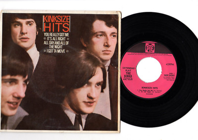 英7” Kinks Kinksize Hits NEP24203 Pye Records /00080 THE KINKS Kinksize Hits *ORIGINAL 4 TRACK PYE EP MADE IN UK 1964