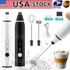 2 in 1 Electric Milk Frother Drink Foamer Whisk Mixer Stirrer Coffee Egg Beater