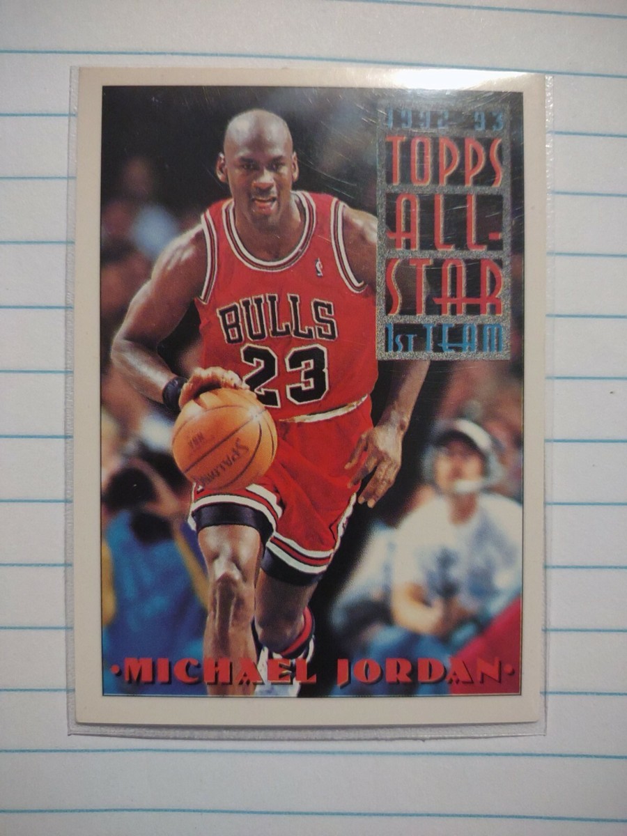 1992-93 Topps All-Star 1st Team Michael Jordan Basketball Card