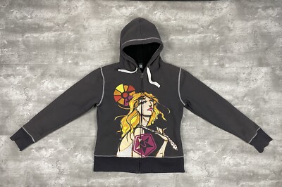 vintage SESSIONS womens hoodie sweatshirt M Y2K snowboard skate graffiti art