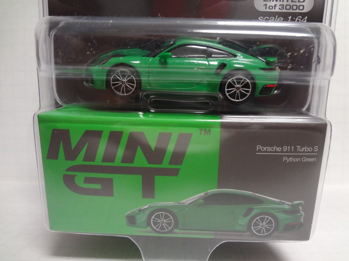 ミニカー MINI GT Porsche 911 Turbo S Python Green MINI GT Porsche 911 Turbo S Python Green #525 (LorR Random