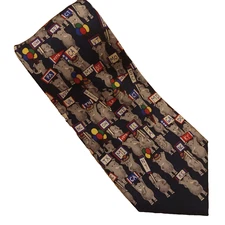 MARK FORE STRIKE Republicans ALYNN Mens Silk Tie Elephant Elect Vote States Tie