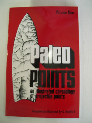 Book Paleo Points Indian Arrowhead Native American Artifact Relic Clovis Project