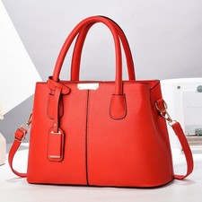 Women PU Leather Handbags Ladies Large Capacity Tote Bag Female Square Shoulder