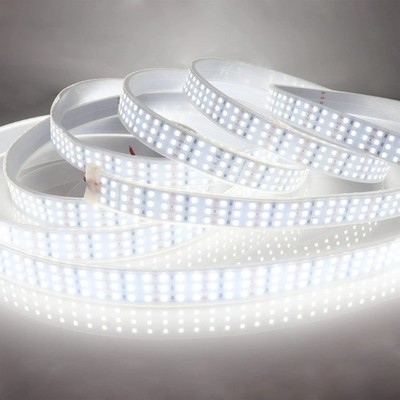 16.4Ft Super Bright Triple Row LED Strip Lights, Daylight White 6000K DC12V 1...