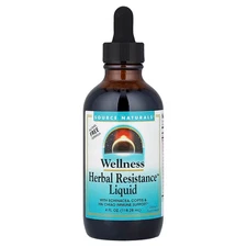 EXP 1/26 Source Naturals Wellness Herbal Resistance Alcohol Free, 4 fl oz