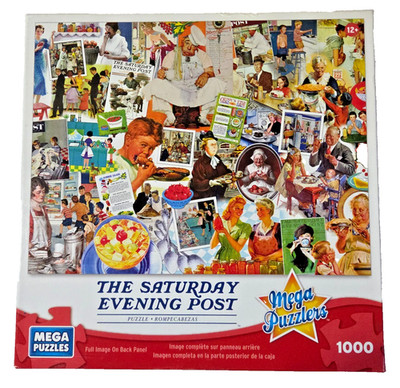 Mega Puzzles The Saturday Evening Post TIME TO EAT! 1000 pc Very good Shape