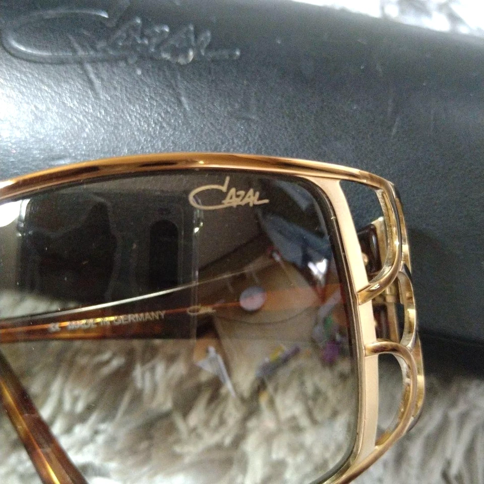 Vintage CAZAL Sunglasses Brown Gradient Lens Scale frame Made in Germany Retro - Image 3 of 4