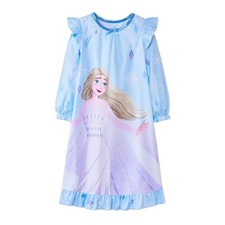 Frozen Elsa Winter Snowflakes Toddler Girl's Soft Polyester Flannel Nightgown