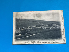 RARE 1903 WANLOCKHEAD SANQUHAR DUMFRIES POSTCARD WITH LEADHILLS INK STAMP