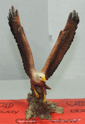1988 Castagna American Bald Eagle Statue 8  Ready To Fly Open Wings (Has Flaw)