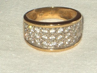 Ring finger ring gold 333 jewelry real jewelry stone setting