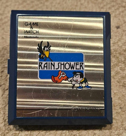 NINTENDO RAIN SHOWER Game and Watch vintage electronic handheld LCD game 1983