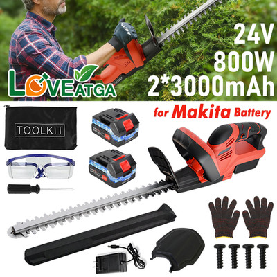 22Inch Cordless Hedge Trimmer Cordless Electric Hedge Trimmer w/2* 24V Battery