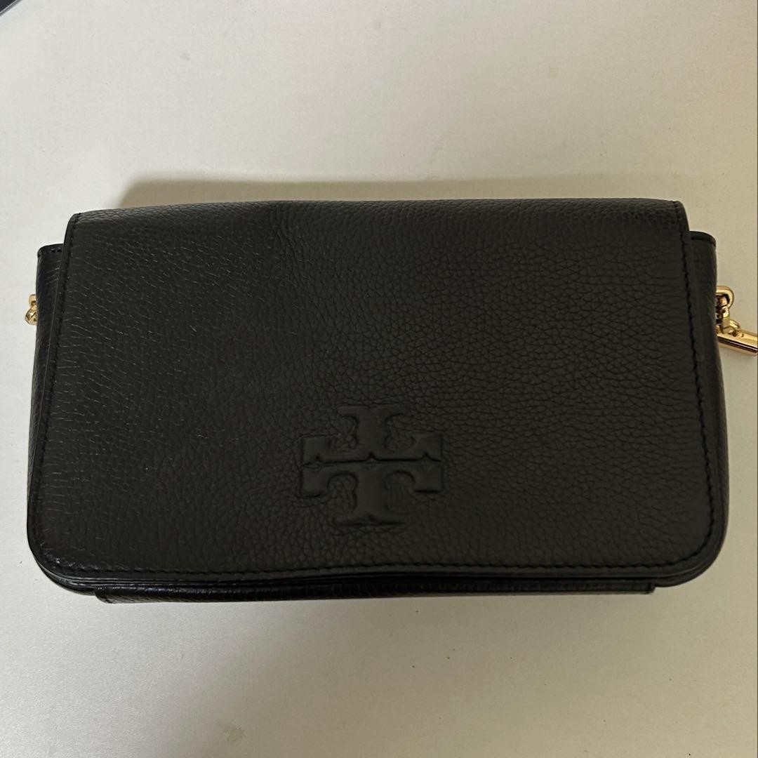 Tory Burch Shoulder Bag Crossbody Leather Suede Blsck Women's From Japan thumbnail 10