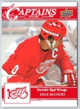 DALE McCOURT CAPTAIN 2025-26 UPPER DECK DETROIT RED WINGS CENTENNIAL #174  90430
