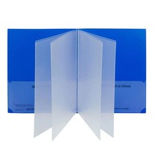 C-Line Products CLI32305 Classroom Connector Multi-Pocket Folders  Blue - Box...