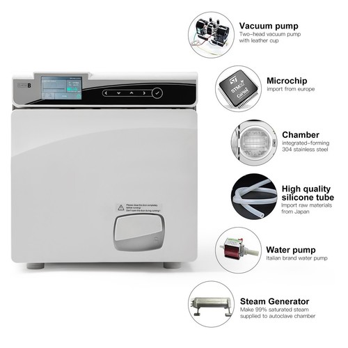 Sterilizzatore a vapore sottovuoto autoclave superiore classe B dentale 22L/armadio di stoccaggio - Foto 23 di 50