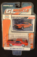2015 Greenlight GL Muscle 1971 Dodge HEMI Challenger R/T 1:64 New 1-Owner Orange