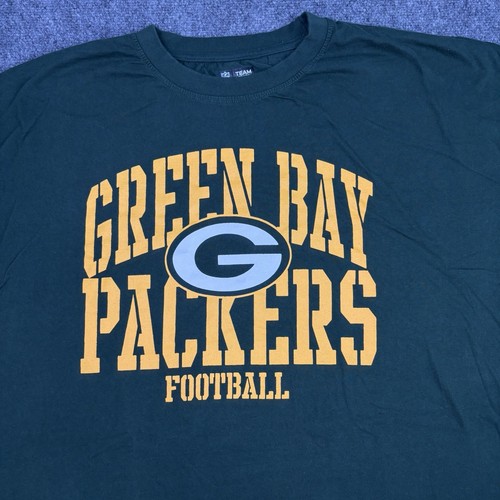 Green Bay Packers Shirt Adult 6XL NFL Team Apparel Tee Sports Mens Big Cotton - Picture 6 of 13