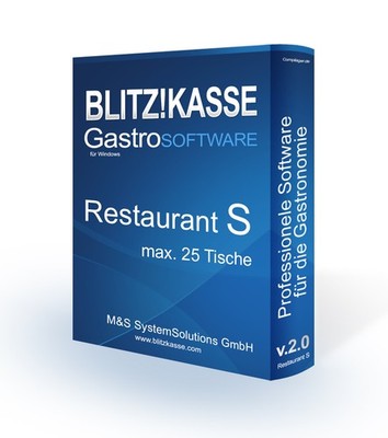 Blitz!Kasse  Gastro S  für Restaurant Cafe Imbiss Biergarten max 25 Tische  Lize