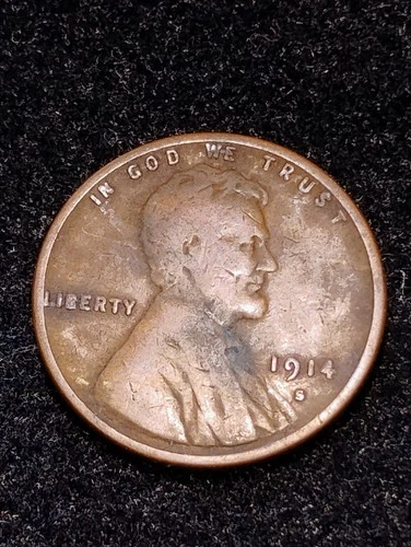 1914 S ~ LINCOLN WHEAT CENT ~ VG